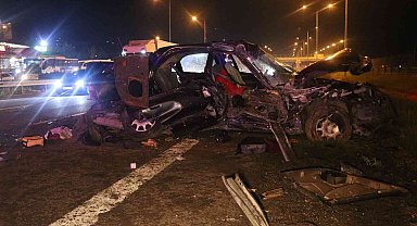 TEM'de feci kaza: 2 ölü, 2 yaralı