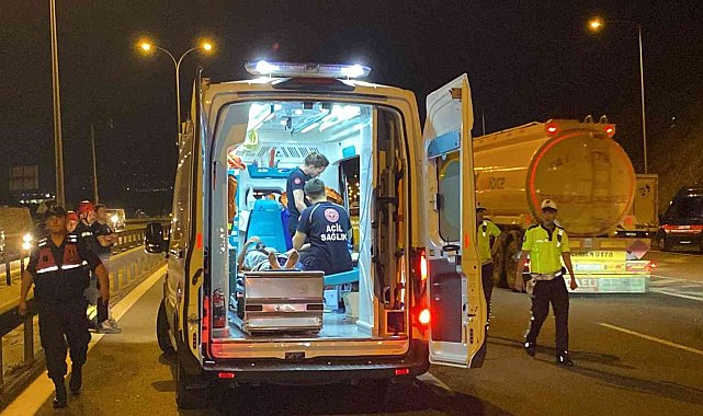 TEM'de kamyonet ile hafif ticari araç çarpıştı: 7 yaralı