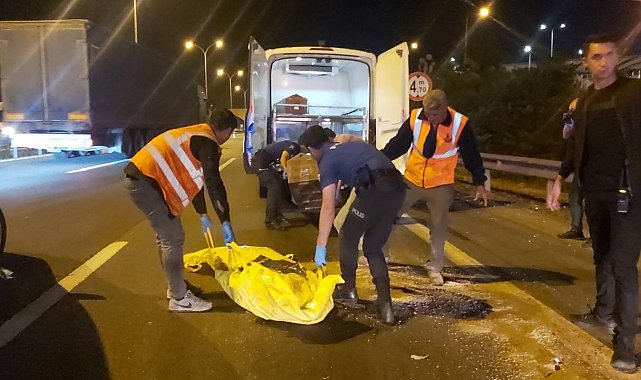 TEM'de yolun karşısına geçerken tırın çarptığı şahıs hayatını kaybetti