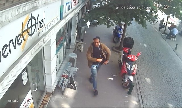 Tesisatçıdaki hırsızlık güvenlik kameralarına böyle yakalandı