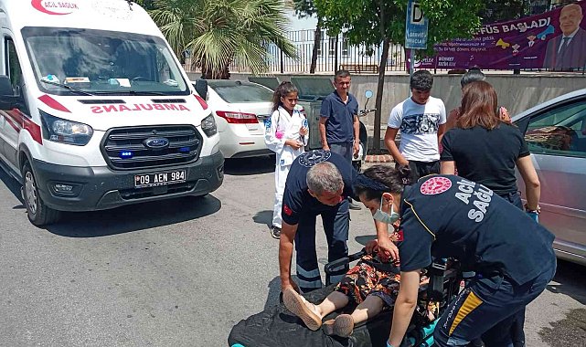 Torununa araba çarpan kadın fenalaştı