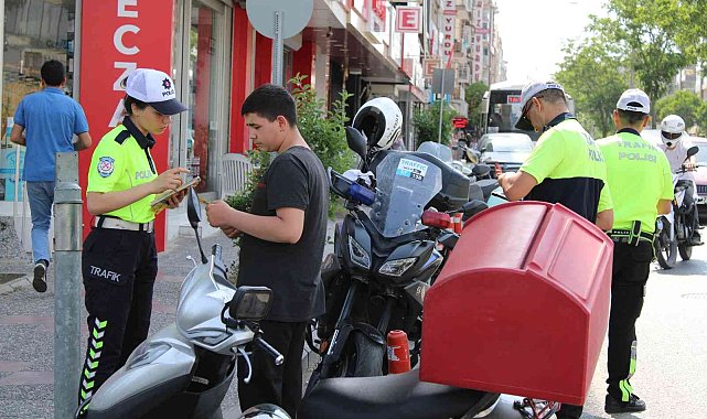 Trafik ekipleri önce denetledi, sonra bilgilendirdi