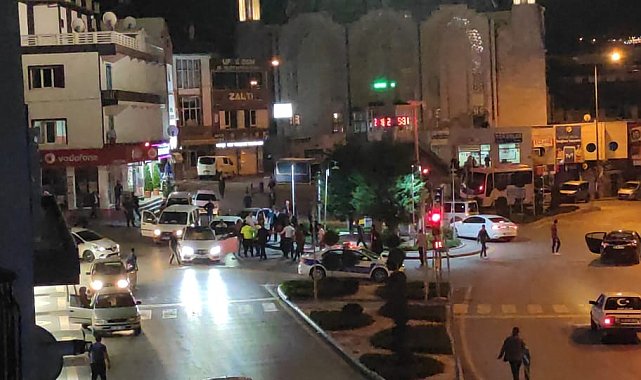 Trafik kazasının ardından kavga çıktı