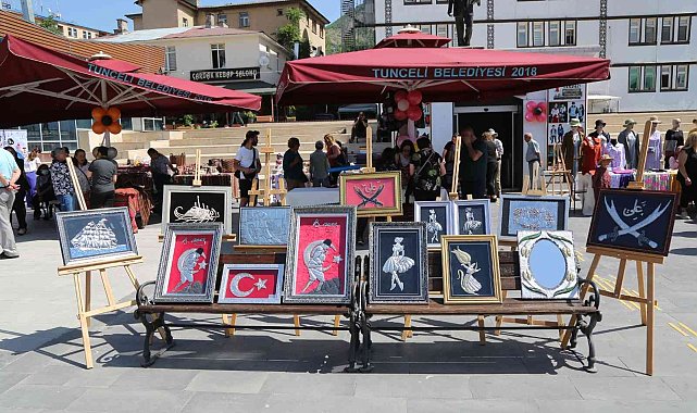 Tunceli'de HEM'deki kursiyerler tarafından yapılan binlerce ürün sergilendi