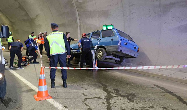 Tünellerde yaşanan kazalara acil müdahale tatbikatı yapıldı