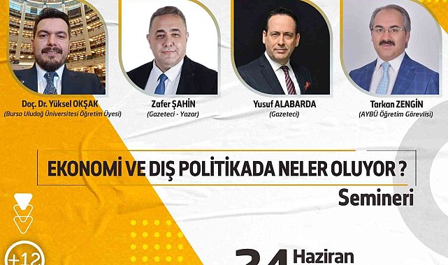 Türkiye ve dünya ekonomisi İnegöl'de masaya yatırılacak