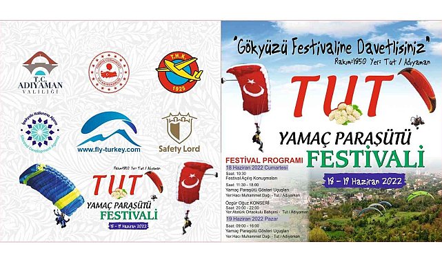 Tut&#039;ta Yamaç Paraşütü Festivali düzenlenecek
