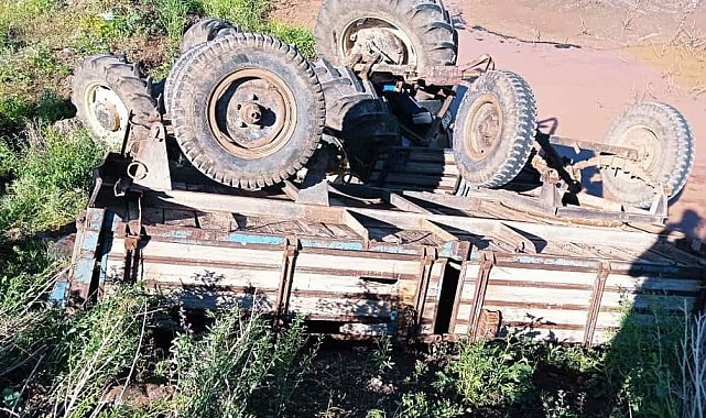 Tuzluca&#039;da traktör kazası