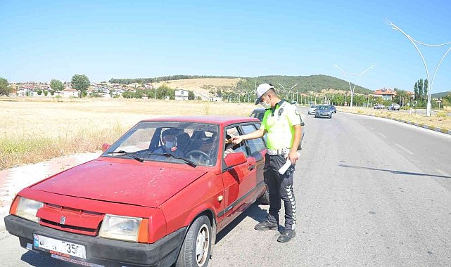 Uşak'ta bin 496 sürücüye para cezası