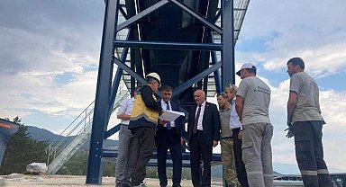 Vali Gürel, Taş Ocağında incelemelerde bulundu