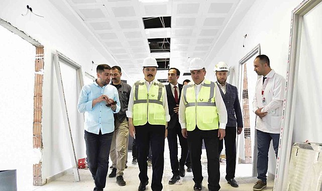 Vali Kızılkaya Bozüyük'teki sağlık yatırımlarını denetledi