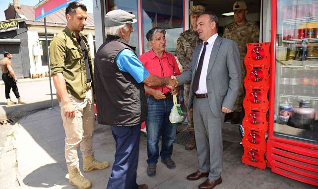 Vali Öner&#039;den esnaf ziyareti