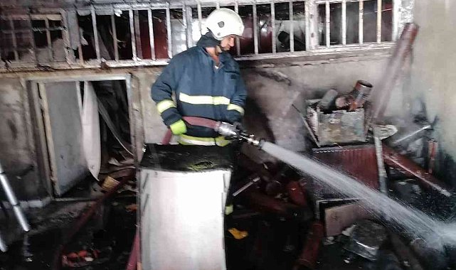 Van'da fırın yangını