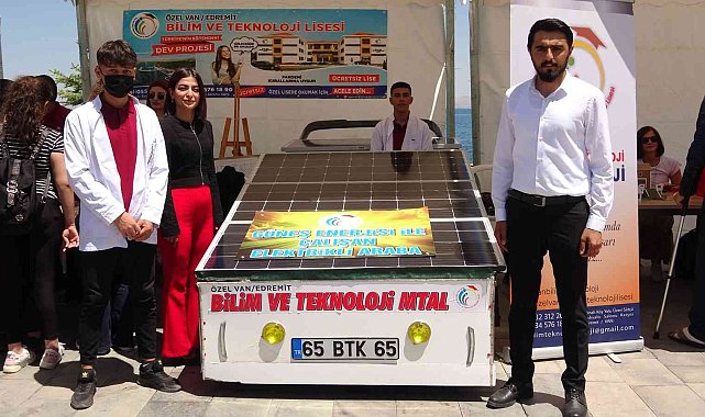 Van'da lise öğrencileri güneş enerjisiyle çalışan araç üretti