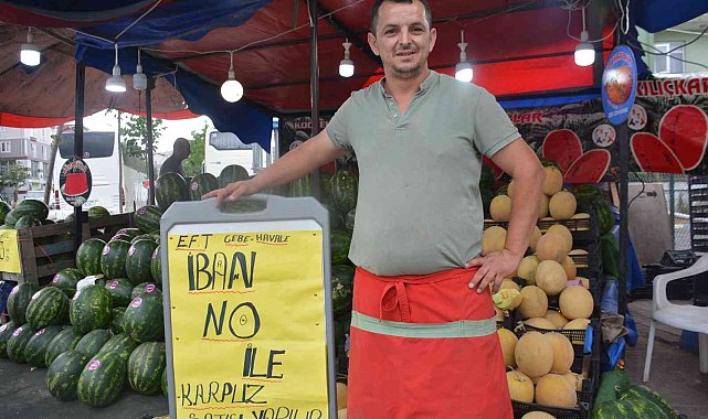 Vatandaşlar nakit taşımayınca karpuzcudan pratik fikir
