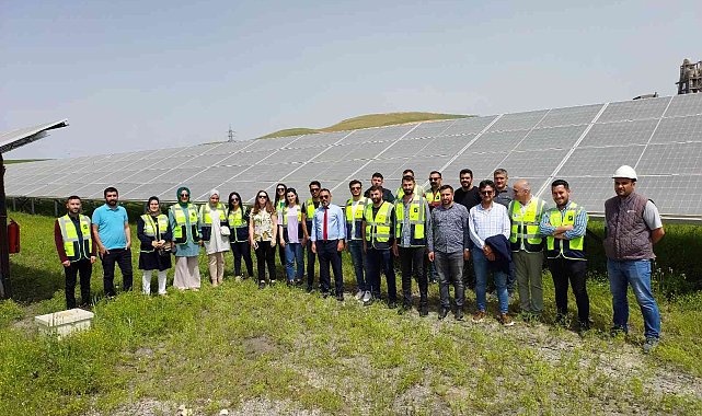 VEDAŞ Muş İl Müdürlüğünden GES santraline teknik gezi
