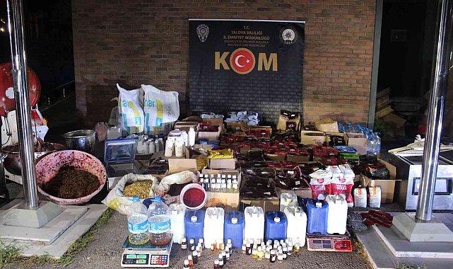 Yalova'da 1 ton 80 kilo kaçak nargile tütünü ele geçirildi