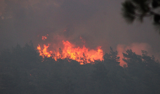 Yangın Cehennemi Yaşayan Marmaris'te Söndürme Çalışmaları Aralıksız Sürüyor