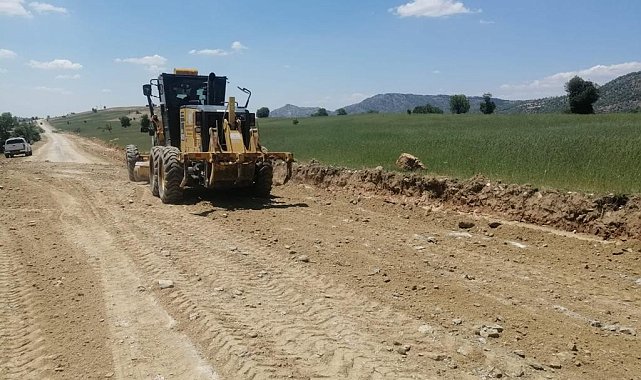 Yapılan yol çalışması trafikte güvenliği artıracak