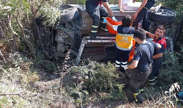 Yaralıları itfaiye ekipleri kurtardı