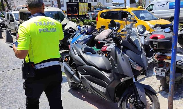 Yaya yolunda motosiklet kullananlara ceza yağdı