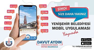 Yenişehir Belediyesi'nden mobil uygulama