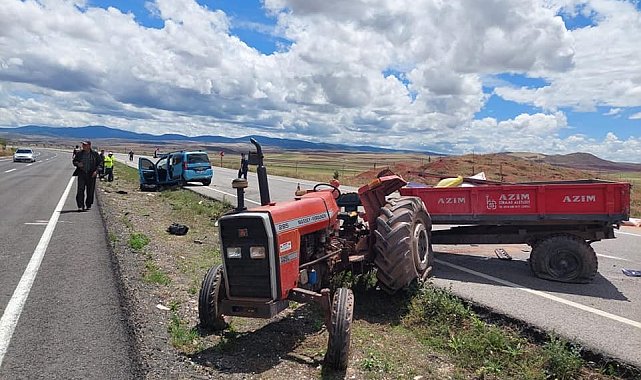 Yerköy&#039;de trafik kazası: 1&#039;i ağır 3 yaralı