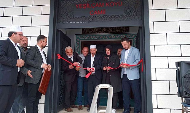 Yeşilçam Köyü camii açıldı