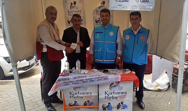 Yüksekova&#039;da kurban bağış çadırı kuruldu