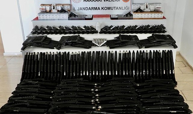 Yüksekova&#039;da silahlar ele geçirildi