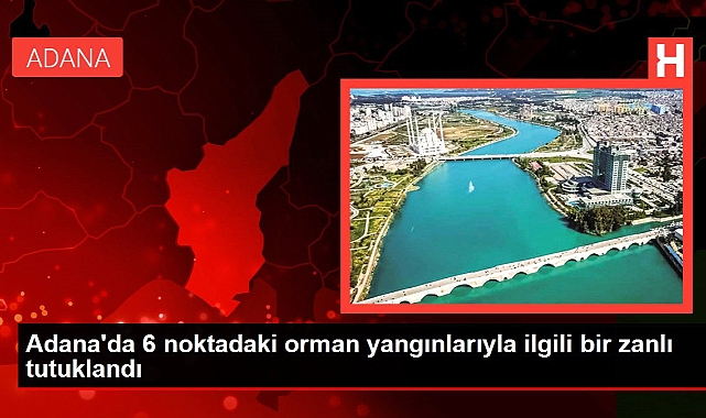 Adana&#039;da 6 noktadaki orman yangınlarıyla ilgili bir zanlı tutuklandı