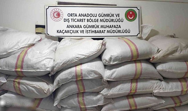 Ankara&#039;da 3 milyon 978 bin adet doldurulmuş makaron ile 2 ton 875 kilogram kıyılmış tütün ele geçirildi