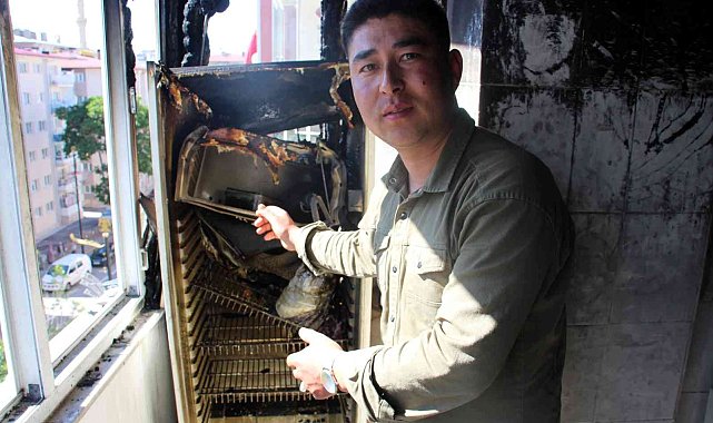 Apartmanda çıkan yangın korkuttu