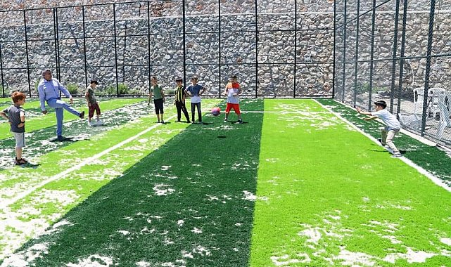 Başkan Güler, Ilıdağlı çocuklarla ter döktü