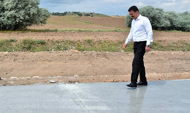 Beton yol köylere ulaşımı kolaylaştırıyor