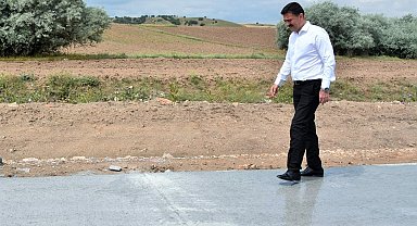 Beton yol köylere ulaşımı kolaylaştırıyor