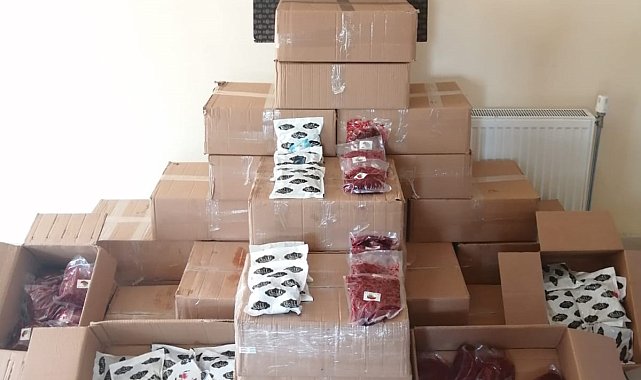 Bin 160 paket bandrolsüz nargile tütünü ele geçirildi