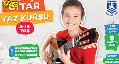 BODRUM BELEDİYESİ’NDEN ÇOCUKLARA ÜCRETSİZ GİTAR KURSU 