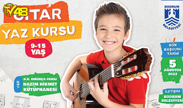 BODRUM BELEDİYESİ’NDEN ÇOCUKLARA ÜCRETSİZ GİTAR KURSU 