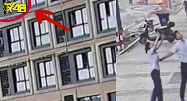 Çin'de mucize anları! 5. kattan düşen 2 yaşındaki çocuğu havada yakalayarak kurtaran adam "kahraman" ilan edildi