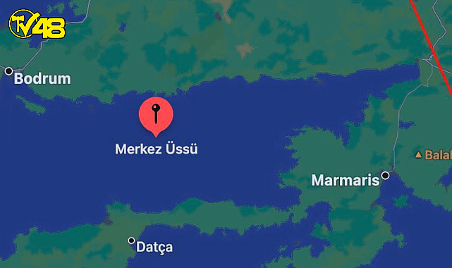 Datça Açıklarında 4 Şiddetinde Deprem !