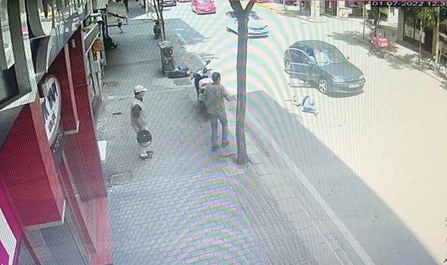 Dehşete düşüren kaza güvenlik kameralarına yansıdı