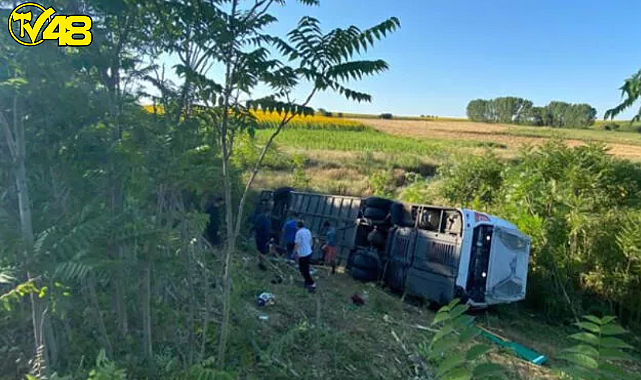 Edirne-Bodrum Yolcu Otobüsü Devrildi: 6 Kişi Öldü 25 Kişi Yaralandı