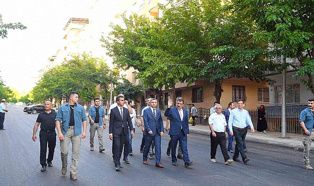 Gürkan İpek Caddesi&#039;nde incelemelerde bulundu