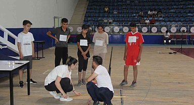 Hakkari'de öğrenciler spor lisesine girmek için ter döktü