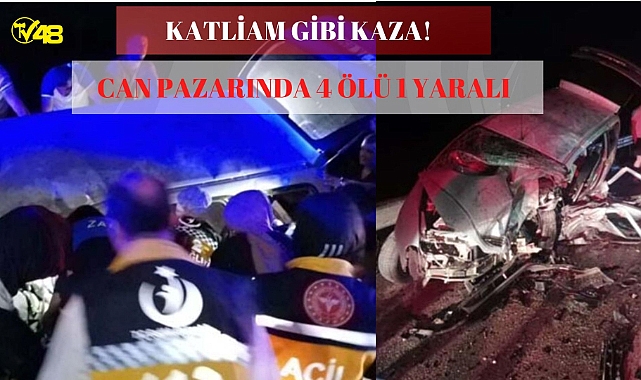 Kaza Değil Sanki Katliam! 4 Ölü 1 Yaralı!