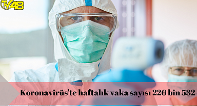 Koronavirüs'te haftalık vaka sayısı 226 bin 532 oldu