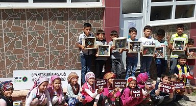 Köydeki Yaz Kur'an Kursunda sıfır atık projesine destek