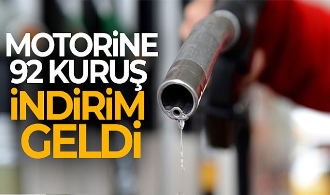 Motorine 92 kuruş indirim geldi