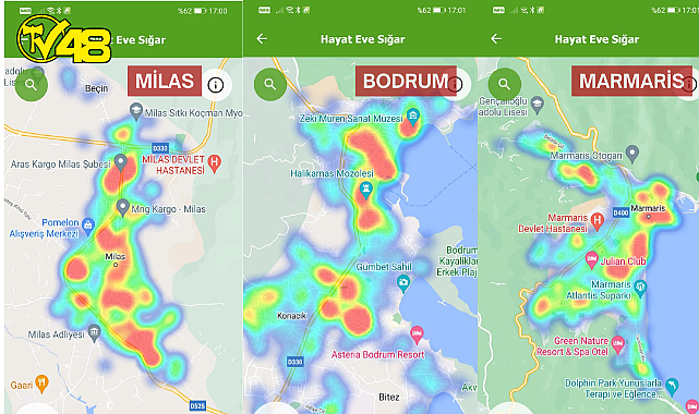 Muğla&#039;da Koronavirüs  Yoğunluk Haritası Pes Dedirtti !
